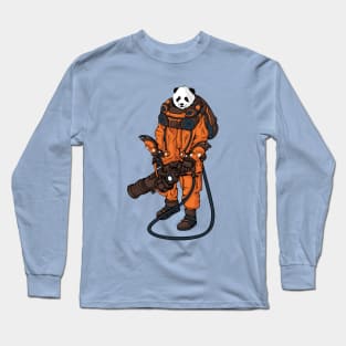 Panda astronaut illustration Long Sleeve T-Shirt